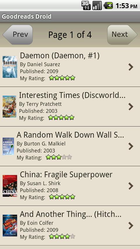 Goodreads Droid Android Books & Reference