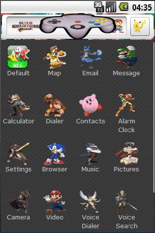 SuperSmashBros Android Personalization