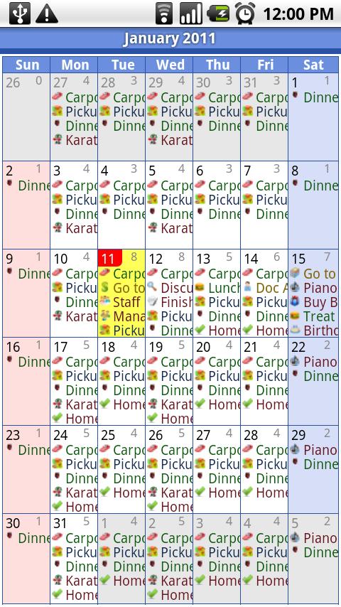 iRT Calendar Android Productivity