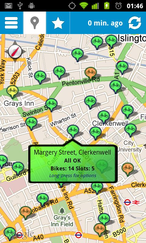 Cycle Hire Widget Pro Android Travel & Local
