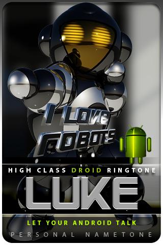 LUKE nametone droid Android Personalization