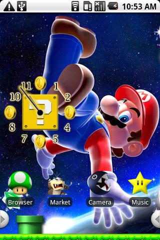 Super Mario Theme Android Personalization