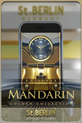 MANDARIN clock widget theme Android Personalization