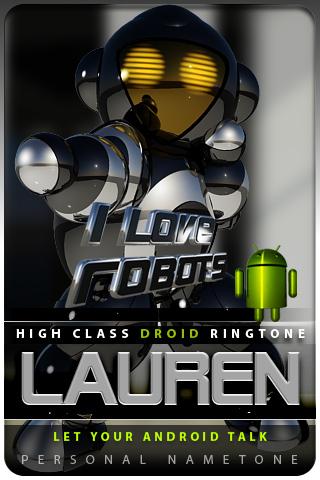 lauren nametone droid Android Lifestyle