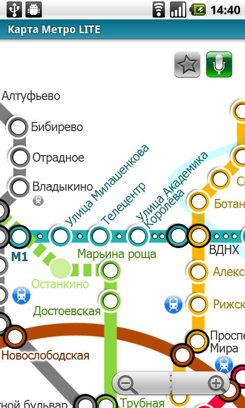 Moscow map for Subway 24