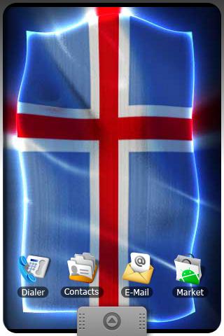 ICELAND LIVE FLAG Android Personalization