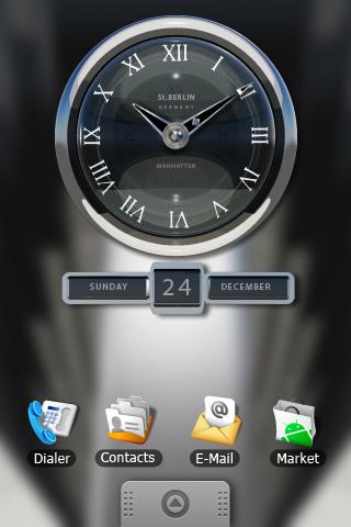 MANHATTAN clock widget theme Android Personalization