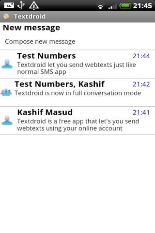 Textdroid Android Communication