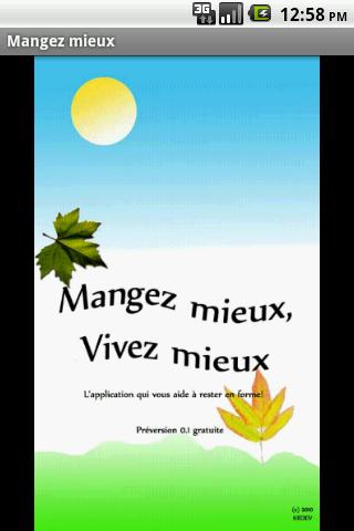 Mangez mieux Free Android Health & Fitness