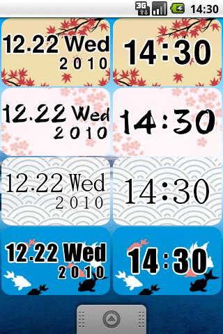 JapaneseStyle ClockWidget