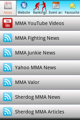 MMA News Center Android Sports