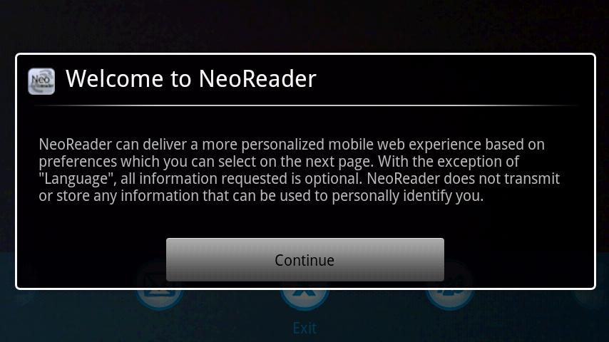 NeoReader Android Productivity