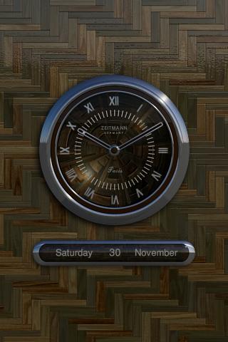 PARIS designer clock widget Android Communication