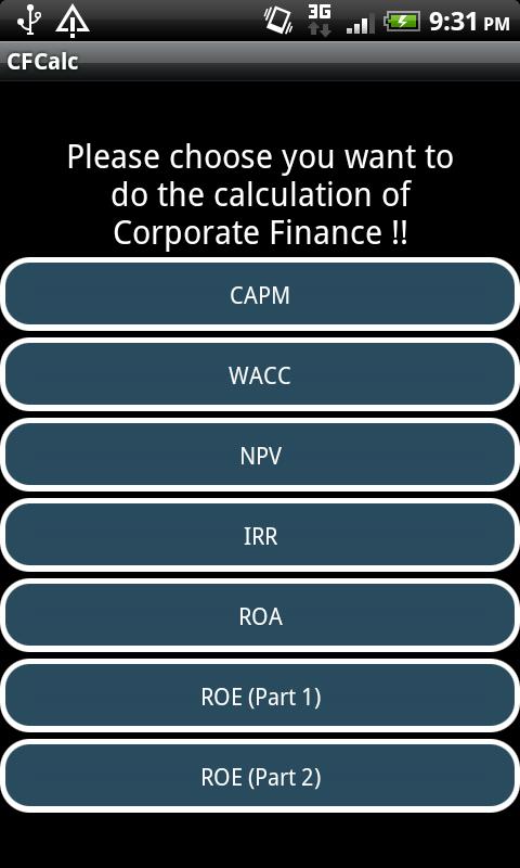 CF Calc Android Finance