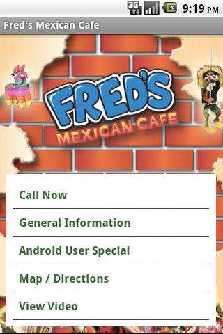 Fred’s Mexican Cafe Android Lifestyle