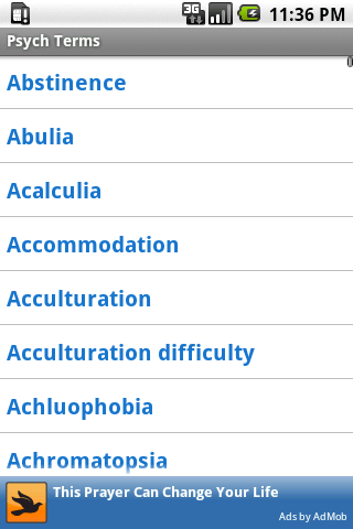 Psych Terms