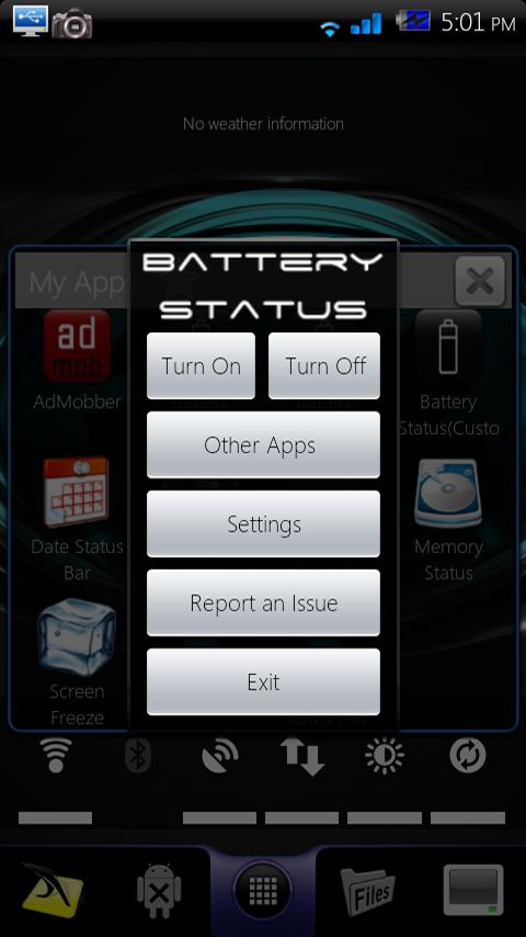 Battery Status Bar AD Free