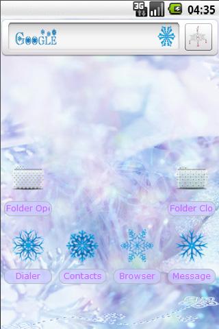 SnowySparkle Android Themes