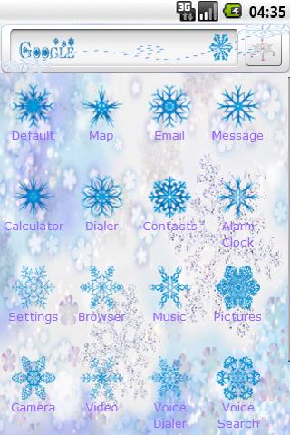 SnowySparkle Android Themes