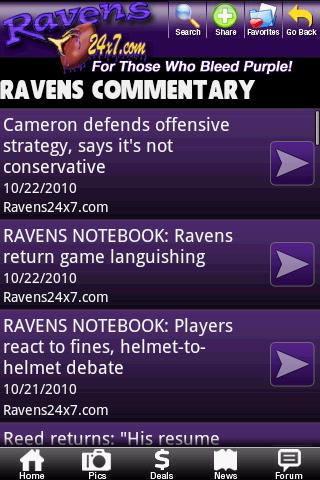 Baltimore Ravens Fan Zone Android Sports