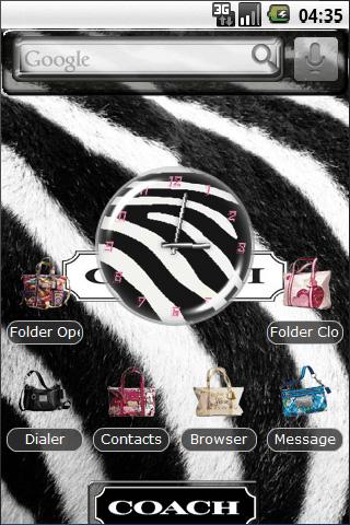Zebra Coach Android Themes