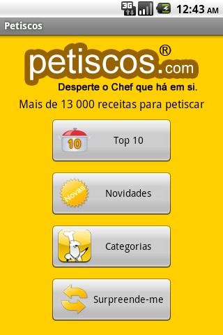 Petiscos Android Lifestyle