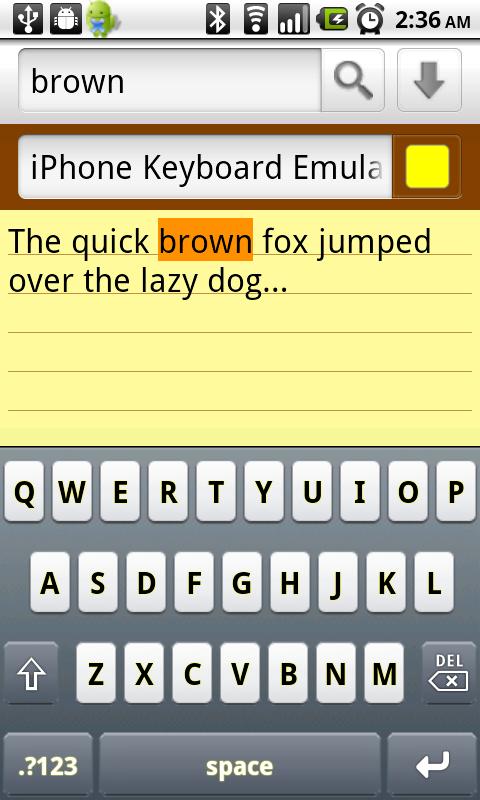 iPhone Keyboard Emulator Android Tools