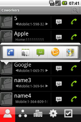 Contact Group Manager Android Communication
