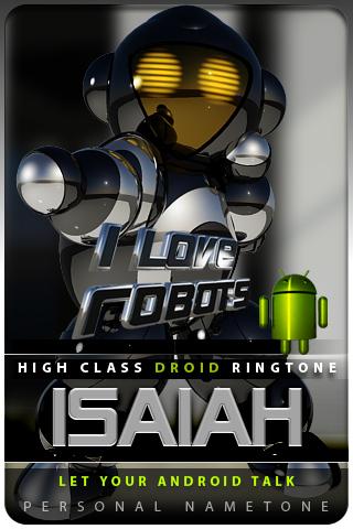 ISAIAH nametone droid Android Entertainment