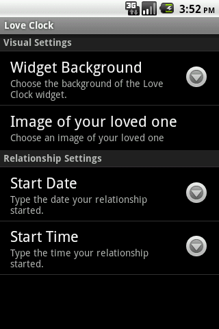 Love Clock Widget Pro Android Social