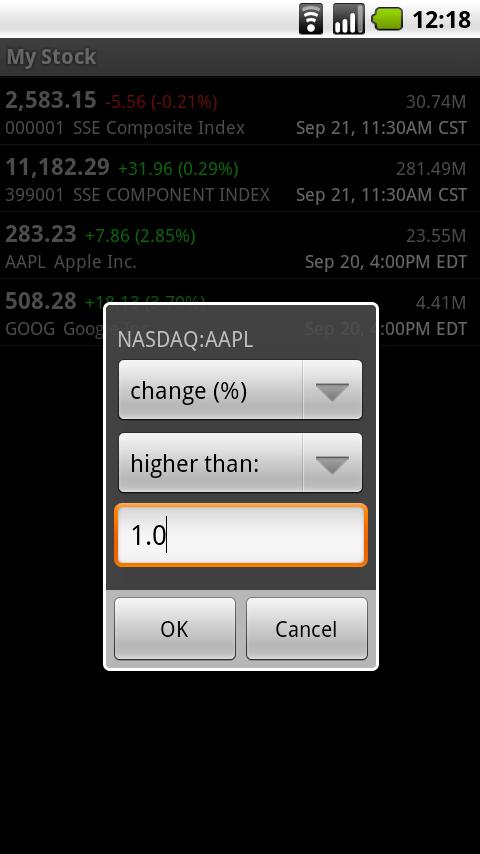 My Stock Android Finance