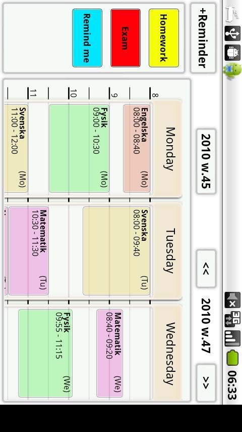Busy @ School Schedule! Android Lifestyle