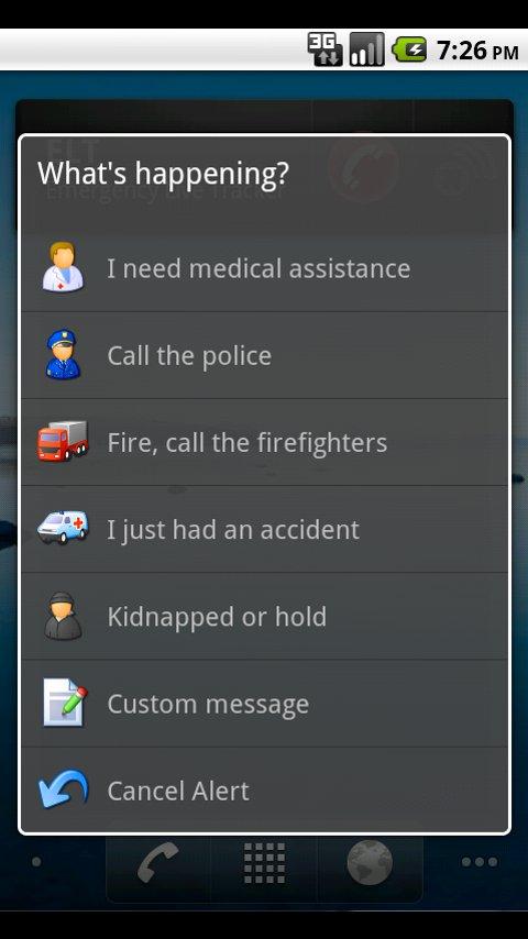 Emergency Live Tracker Android Communication