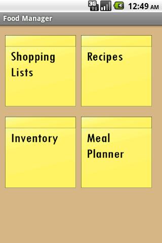 Food Manager Android Shopping