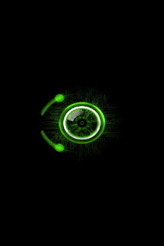 Incredible Eye Green Live Wall Android Themes
