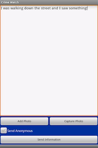 Crime Watch Android Demo