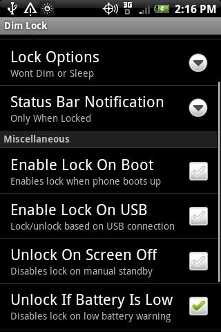 Dim Lock Android Tools