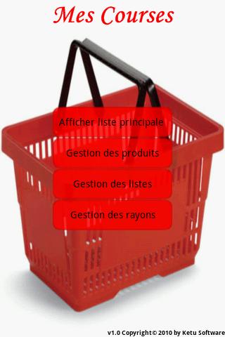 Mes Courses Android Shopping