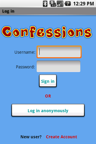Confessions Android Social