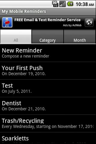 My Mobile Reminders Android Productivity