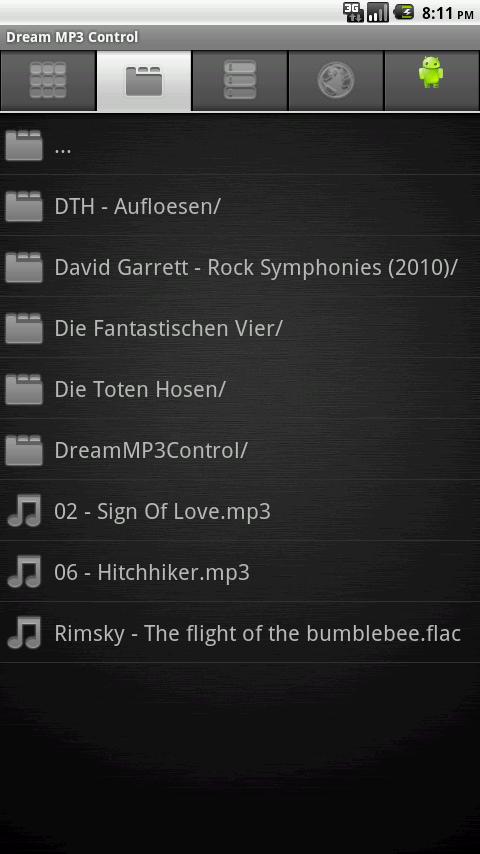 Dream MP3 Control DEMO Android Multimedia