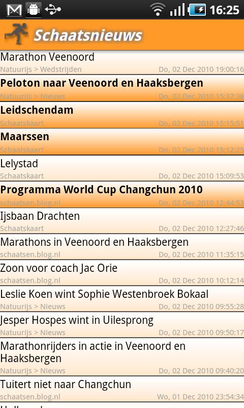 Schaatsnieuws Android News & Weather