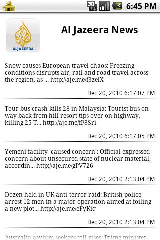 Al Jazeera NEWS Android News & Weather
