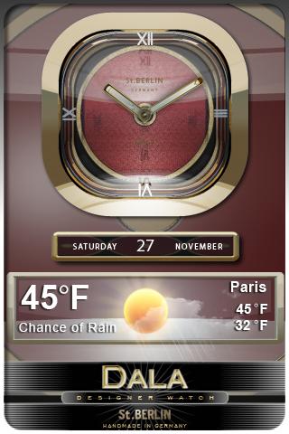 DALA weather clock widget Android Themes