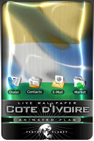 COTE D IVOIRE LIVE FLAG Android Entertainment