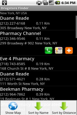 Drugstore Finder Android Health