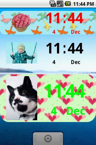 Photo Clock Widget Android Personalization