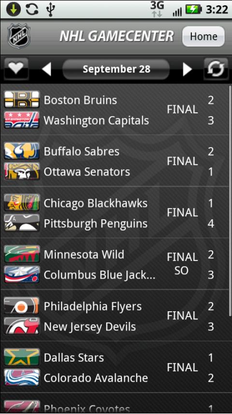 NHL GameCenter 2010 FREE Android Sports
