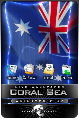 CORAL SEA LIVE FLAG Android Lifestyle