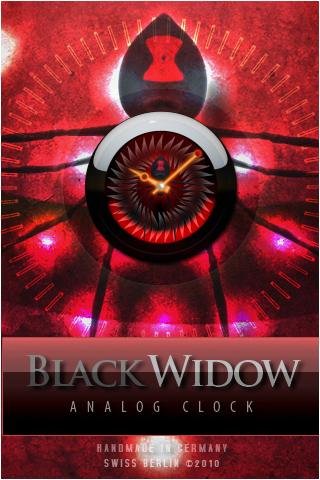 SPIDER  clock  widget Android Themes